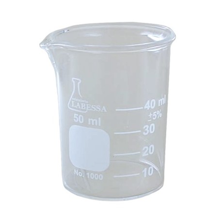 VASO DE PRECIPITADO 50 ML VIDRIO BORO 3.3
