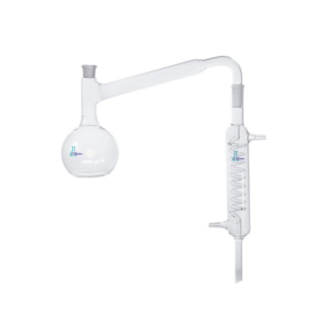 APARATO DE DESTILACION 1000ML VIDRIO BORO 3.3