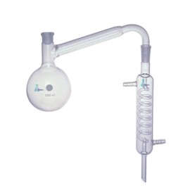 APARATO DE DESTILACIÓN 500 ML SIN TAPON VIDRIO BORO 3.3