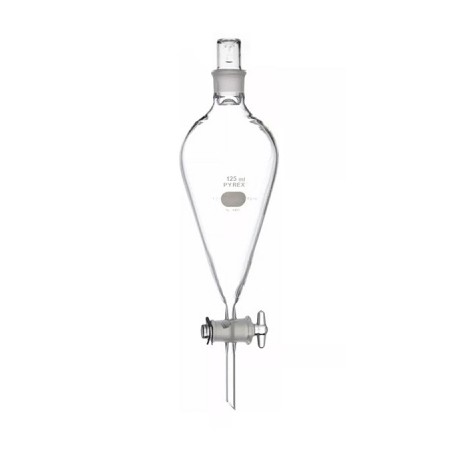 EMBUDO DE SEPARACION 125 ML T/LL VIDRIO PYREX