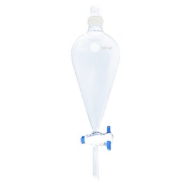 EMBUDO DE SEPARACION 250ML TAPON DE VIDRIO LLAVE DE TEFLON LABESSA