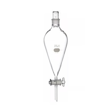 EMBUDO DE SEPARACION 500 ML T/LL VIDRIO PYREX