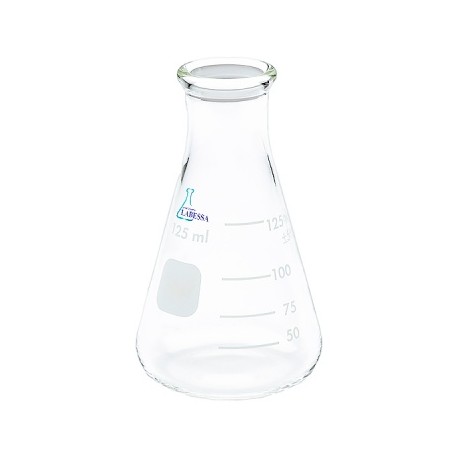 MATRAZ ERLENMEYER 125ML VIDRIO BORO 3.3