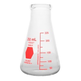 MATRAZ ERLENMEYER 250ML KIMAX DEC.ROJO