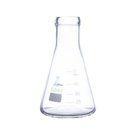 MATRAZ ERLENMEYER 50 ML VIDRIO BORO 3.3