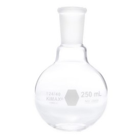 MATRAZ FONDO PLANO 250ML JUNTA 24/40 KIMAX