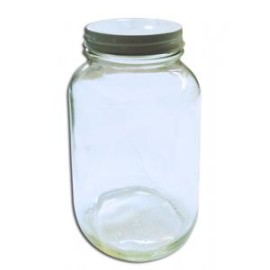 FRASCO TARRO BLANCO 125ML TAPA METALICA