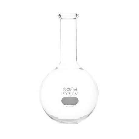 MATRAZ FONDO REDONDO 1000ML PYREX CUELLO LARGO