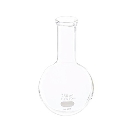 MATRAZ FONDO REDONDO 250ML PYREX CUELLO LARGO
