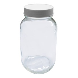 FRASCO TARRO BLANCO 250ML TAPA PLASTICO