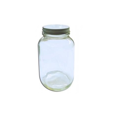 FRASCO TARRO BLANCO DE 250ML TAPA METALICA