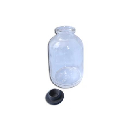 FRASCO VIAL DE 60ML CON TAPON DE HULE